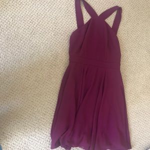 Lulu’s maroon mini dress